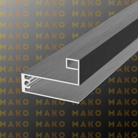 Профиль горизонтальный нижний MS223 Серебро браш (A29)